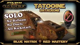 SWTOR - Tatooine Blue Matrix and Red Mastery Datacrons - No Balloon Rides