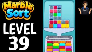 Marble Sort Level 39 Full Walkthrough Solution|Marble Sort - Color puzzle Gameplay