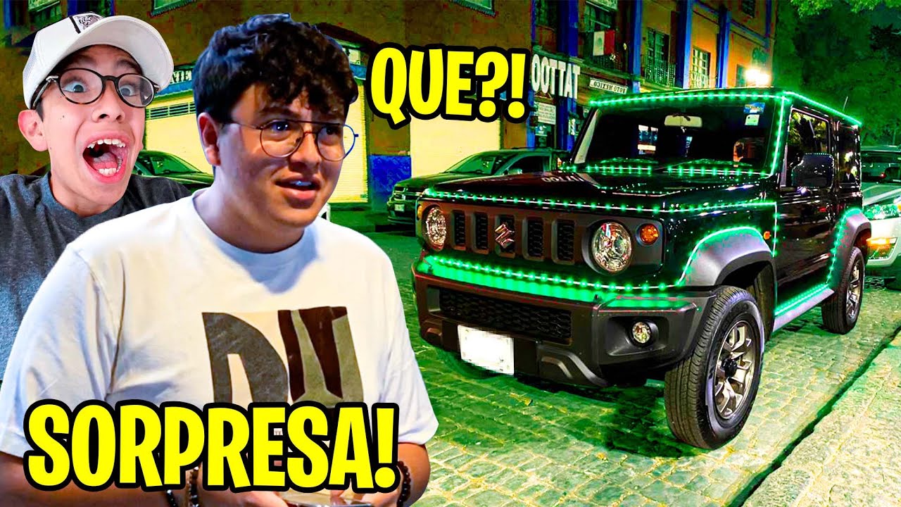 SORPRENDO A MI HERMANO CON SU COCHE NEÓN