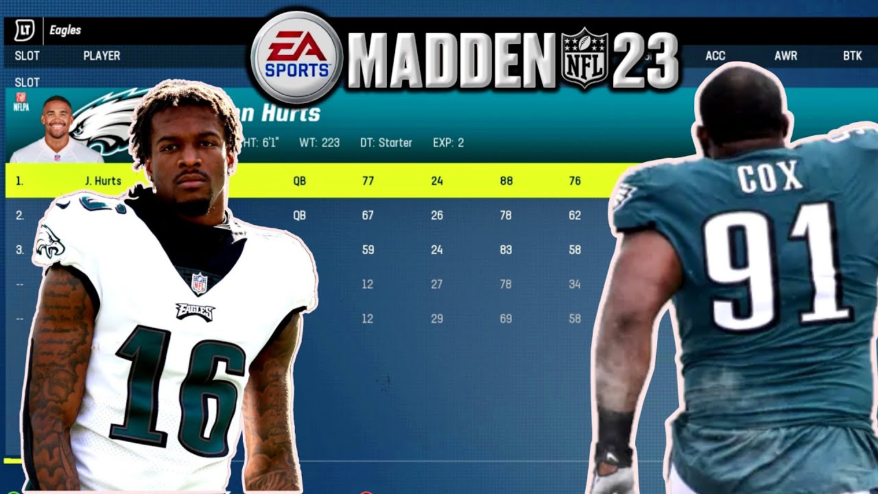 BEST WAY TO USE THE EAGLES ROSTER IN MADDEN 23 REGS YouTube
