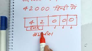 How to write ₹42000 in words | 42000 Kaise likhate hai | 42000 number Spelling Hindi English