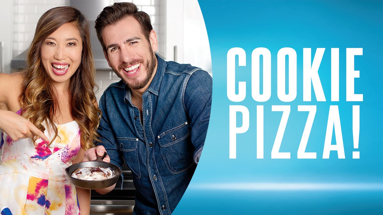 Cookie Pizza (Healthy Dessert Recipe) ft. Kenny Florian & Blogilates