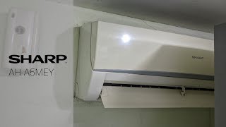 Sharp Mini Split Air Conditioner AH-A5MEY | Turning On \u0026 Off