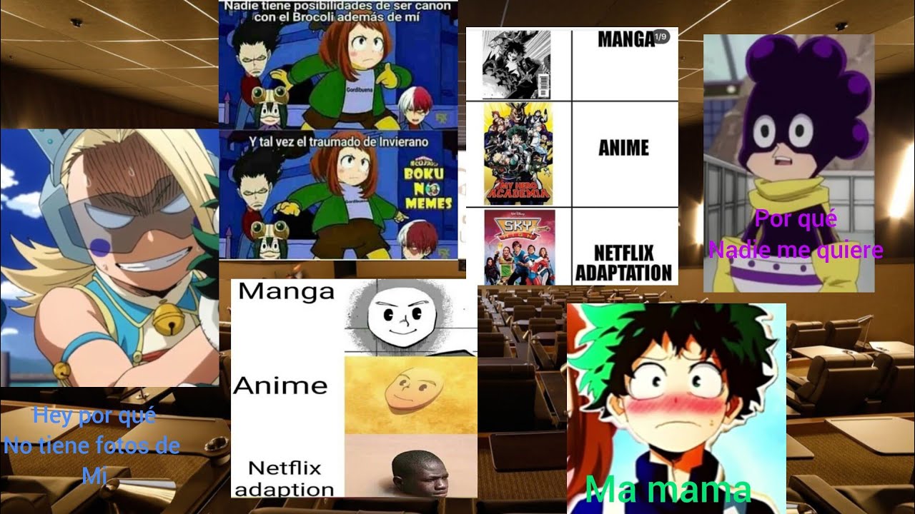 Boku no Hero reaccionando a memes capitulo 3