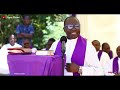 Fr. Peter Muema preaching during Fr. Mwololo Mam Burial