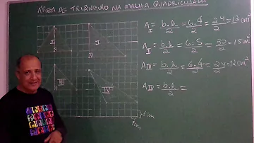 Como calcular a área de um triângulo na malha?