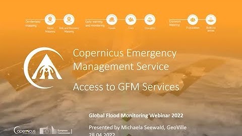CEMS Global Flood Monitoring Webinar - Product Access and Dissemination