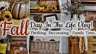 Day In The Life Vlog! Fall decorating |Fall Hutch Decor | Family chill night | At Home With Shushana