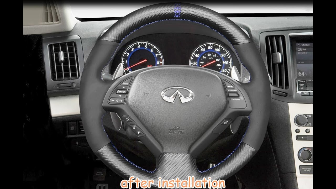 Details about   DIY Car Steering Wheel Cover For Infiniti G25 G35 G37 EX EX35 EX37 Q40 Q60 QX50 