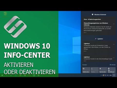 Windows 10 Info-Center π»π¬ Aktivieren oder Deaktivieren von Benachrichtigungen π¨βπ»