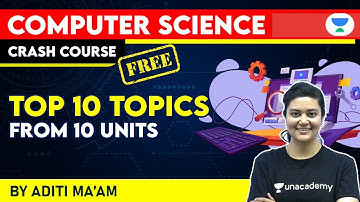 11:00 AM - JRF 2021 | Crash Course | Computer Science by Aditi Sharma | Top 10 Topics From 10 Units