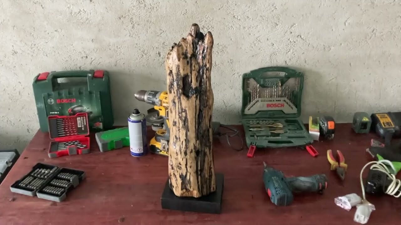 Works of Art: Unique Handmade Lamp from Driftwood We Found on the Beach