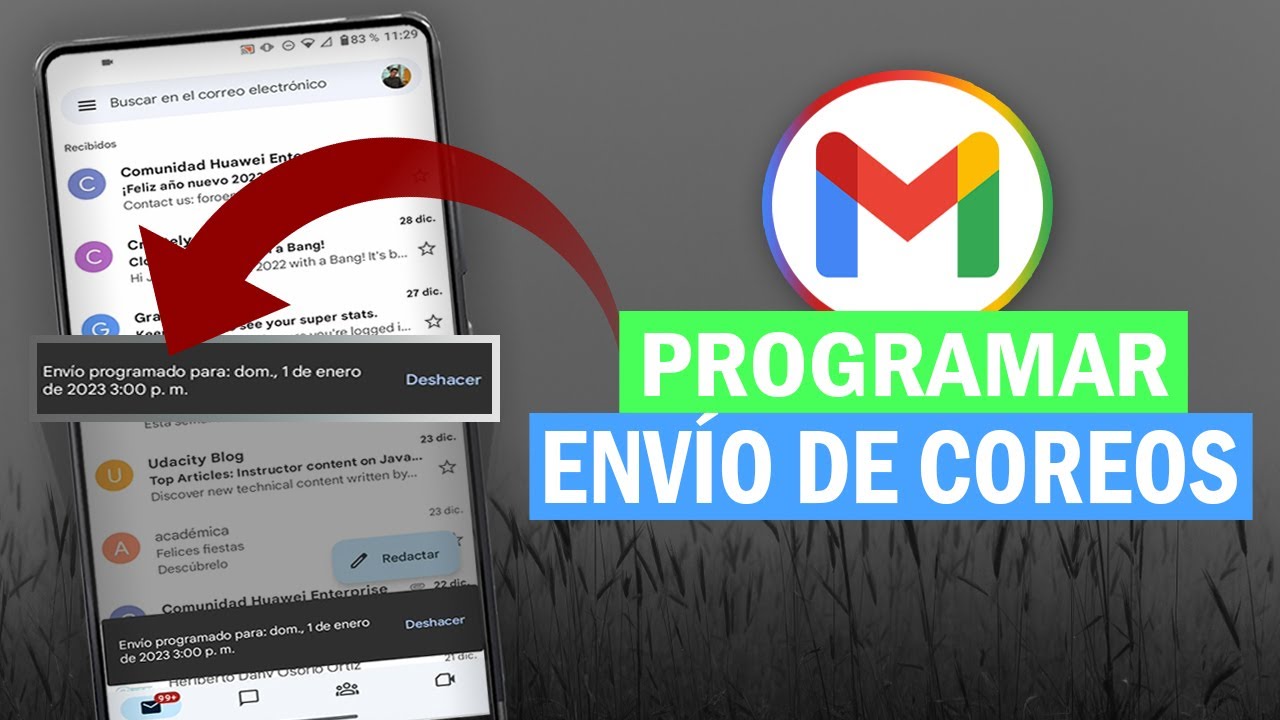 Como PROGRAMAR Un CORREO En GMAIL DESDE EL CELULAR 2026
