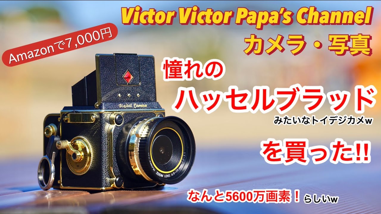 I bought a toy digital camera (lol) that looks like a Hasselblad I