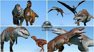 Carcharodontosaurus All Abilities & Interactions in Jurassic World Evolution 3, A Large Theropod