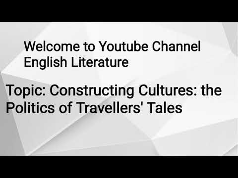 Constructing Cultures : the Politics of Travellers' Tales Urdu Hindi