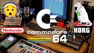 Commodore 64, Gameboy, Volca Sample 2 & Volca FM2 // Arturia Keystep Pro Hardware Jam // MIDI