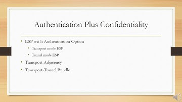 IP Security lecture #6, by Prof. Harsha B K