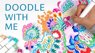 Intuitive Doodle Session | Real-Time Marker Art for Relaxation (no talking) screenshot 3