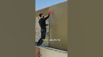 Satisfying Wall Plastering Technique Using Stainless Steel Trowel