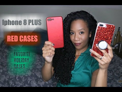 IPHONE 8 PLUS | RED CASES |  HOLIDAY | NON ASMR