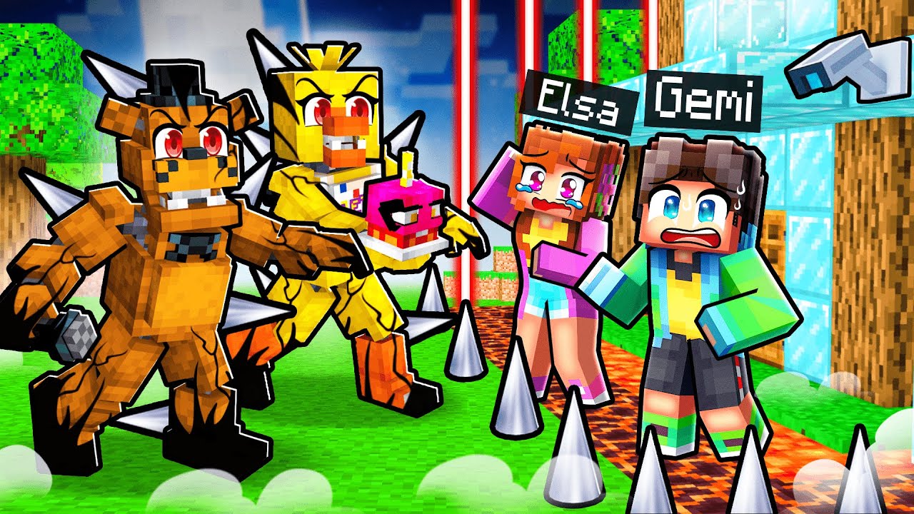 Bataille FNAF vs La MAISON la PLUS SÉCURISÉE sur Minecraft !