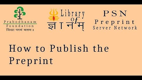 How to Publish the Preprint