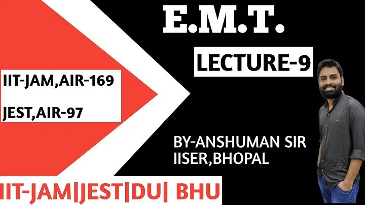 E.M.T| POISSION'S AND LAPLACE EQUATION| INTRODUCTION |IIT-JAM PHYSICS |JEST|TIFR|DU|BHU |