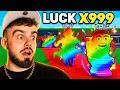 J'AI ACTIVÉ LA CHANCE x999 SUR STEAL A BRAINROT !! (OMG)