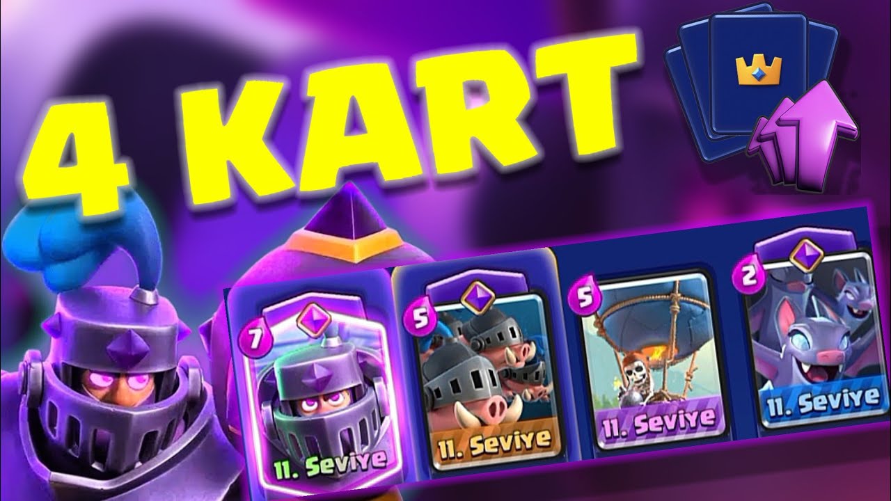 Clash Royale Sadece 4 Kart OLSAYDI? | Clash Royale Kaos