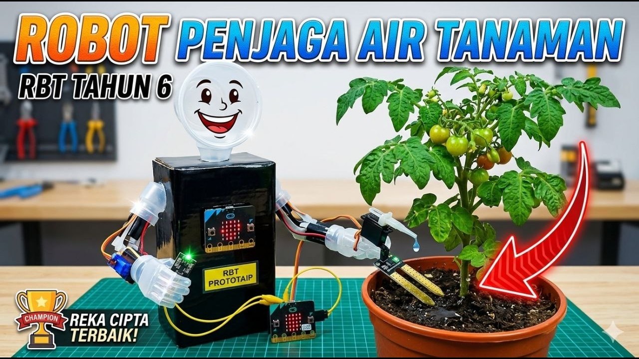 Robot Penjaga Air Tanaman RBT Tahun 6