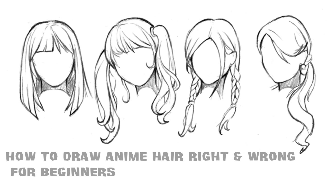 How to draw anime hair easy  Draw so easy Anime 