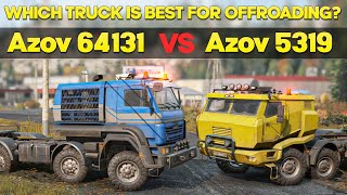 SnowRunner Azov 64131 VS Azov 5319 - Trucks Comparison