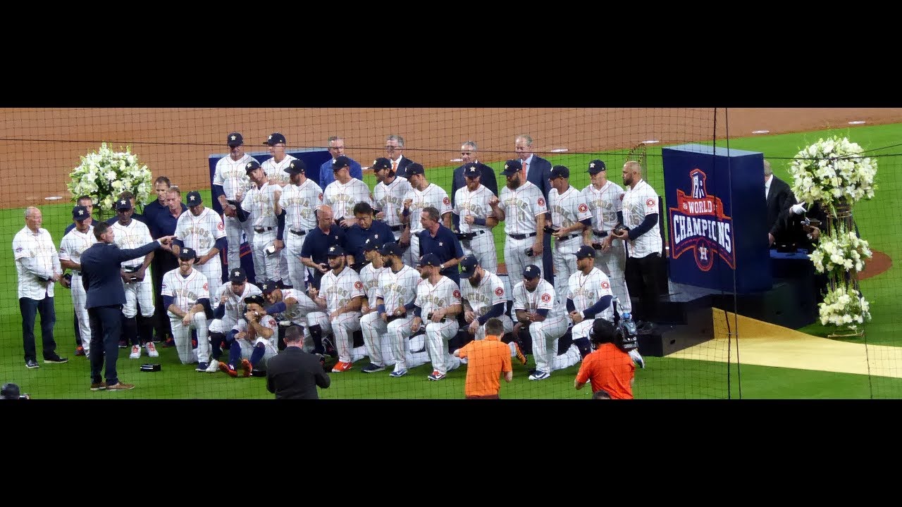 Houston Astros American League Championship ring ceremonyHome Opener vs.  Angels4/18/22 