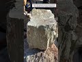 Stone Splitting with Wedge and Hammer | Traditional Stone Masonry Technique