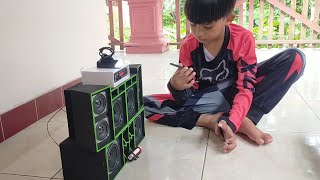 unboxing miniatur soundsistem
