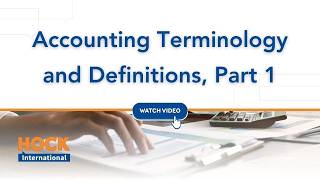 FMAA Study Video | Section A Unit 1: Accounting Terminology and Definitions, Part 1