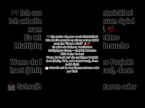 Ich Brauche Entwickler Für Mein Neues Spiel GameDev IndieDev StealaFruit DevsWanted