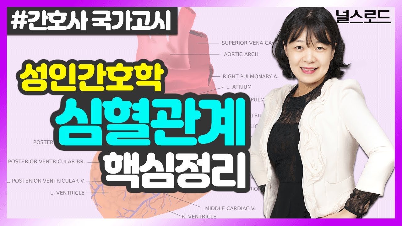 [유니스터디] 노성신 교수님의 성인간호학 강의 💡 4강_심혈관계 요점정리 (간호사국가고시 이론완성)