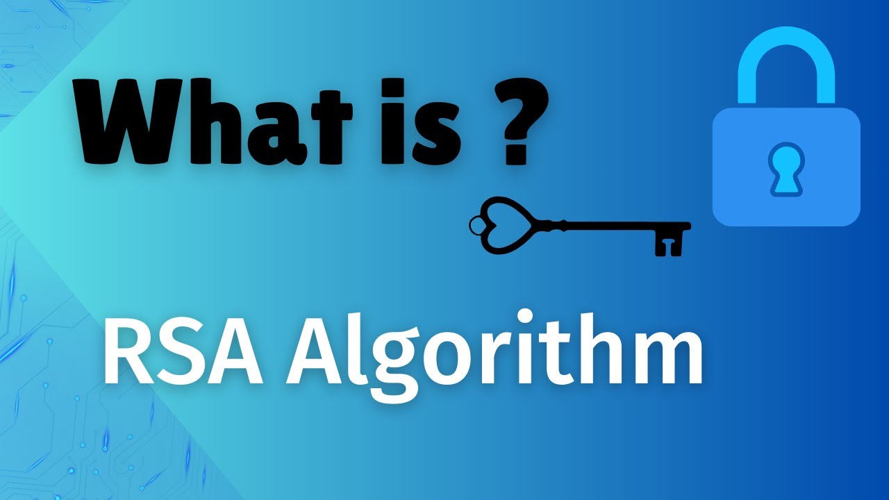 RSA Algorithm - YouTube