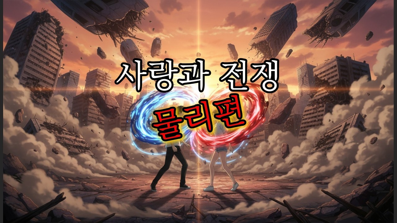 [AI 애니 뮤비] 사랑과 전쟁 : 물리편 ☄️- 중력 무시 하이킥 vs 오락실 폭파 딱밤 💸 (파산 엔딩)