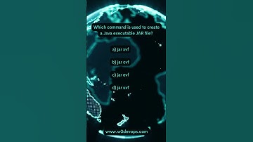 Which command is used to create a Java executable JAR file ?