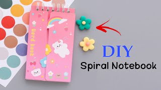 how to make notebook | diy spiral notebook | spiral notebook