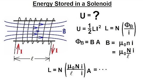 Physics 47  Inductance (9 of 20) Energy Stored in a Solenoid