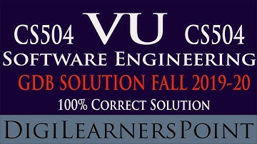 #CS504 GDB Fall 2019-20 |Complete Solution|Digilearnerspoint