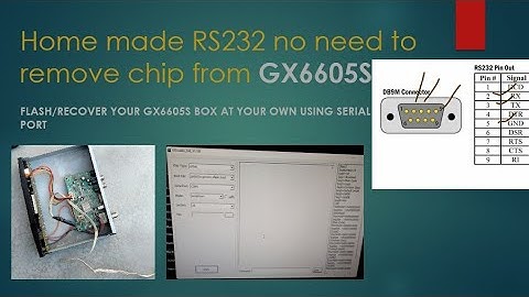Homemade RS232 flash GX6605s at your own using serial port #gx6605s