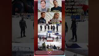 “Team Cap vs Iron Man… but Thor ENDS IT 💥😂” #Avengers #MarvelMemes #viral