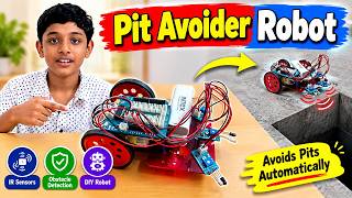 🤖 **Smart Robot That Detects & Avoids Pits!  | Pit Avoider Robot