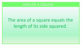 CC Maths Week 17 (Area of a Square)