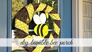 DIY Bumble Bee Summer Porch